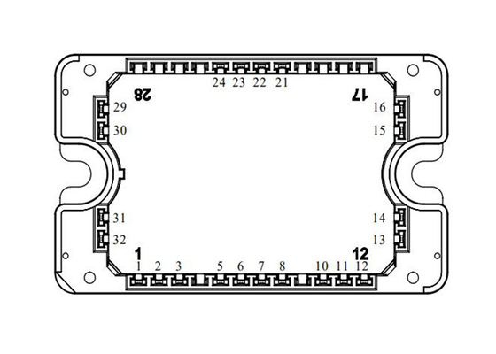 Трехуровневый модуль силы 1700V MOSFET инвертора MSCSM170TLM23C3AG SiC 4N-Channel