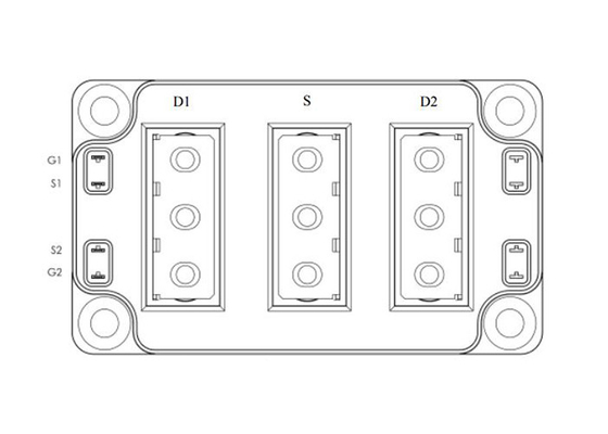 Автомобильный модуль силы 700V MOSFET модулей MSCSM70DUM017AG 2N-Channel SiC IGBT