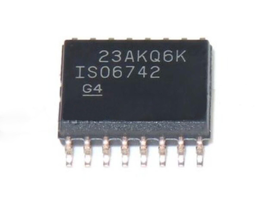 Амортизаторы 16-SOIC цифров канала квадрацикла обломока ISO6742DWR 50Mbps интегральной схемаы