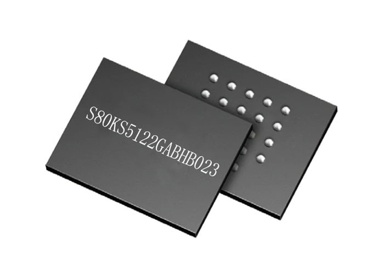 IC памяти Chip S80KS5122GABHB023 24-VBGA На поверхности установлен 200 МГц Псевдо-SRAM IC