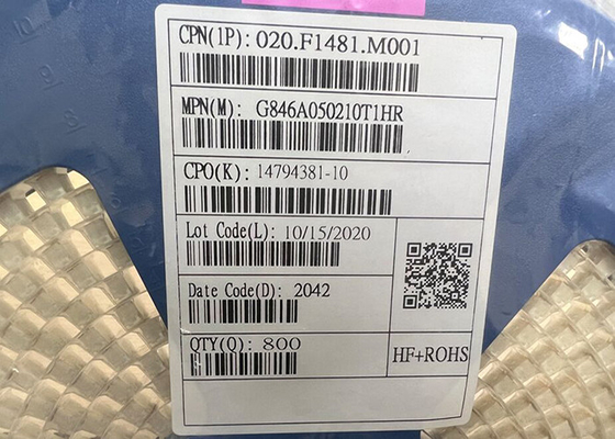 Трубки обломока интегральной схемаы G846A050210T1HR SMD и снабжения жилищем провода