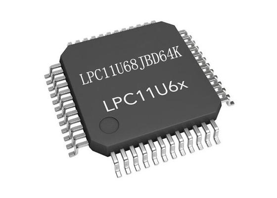 IC откалывает РУКУ Cortex-M0+ ядра микроконтроллера MCU 50MHz LPC11U68JBD64K 64-LQFP одиночную