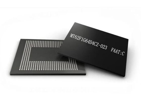 Микросхемы памяти LPDDR5 MT62F1G64D4CZ-023 FAAT SDRAM мобильные: Пакет C 64Gbit TFBGA