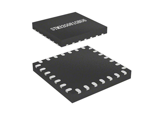 Держатель Одно-ядра 28-UFQFN микроконтроллеров STM32G081GBU6 РУКИ трицатидвухразрядный поверхностный
