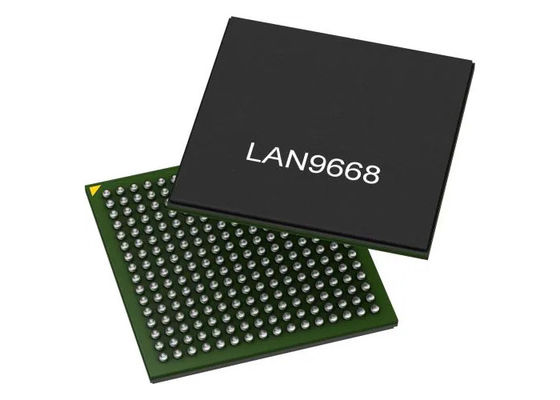 Переключатель IC 256-LFBGA локальных сетей гигабита обломока LAN9668/9MX 8 интегральной схемаы гаван