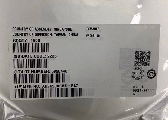 Чип интегральной схемы AD7699BCBZ 16-битный 8-канальный аналогово-цифровой преобразователь