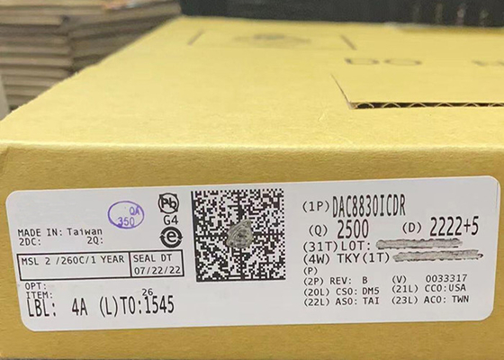 DAC8830ICDR 16-битные сверхнизкомощные цифрово-аналоговые преобразователи