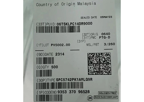 SPC5742PK1AMLQ9R 32-битные двойные ядра 200 МГц встроенные микроконтроллеры IC 144-LQFP