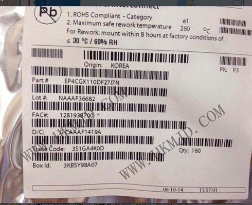 Полевые программируемые ворота массив EP4CGX110DF27I7N 393 I/O 200 МГц Циклон IV GX Встроенный FPGA Программируемый логический IC