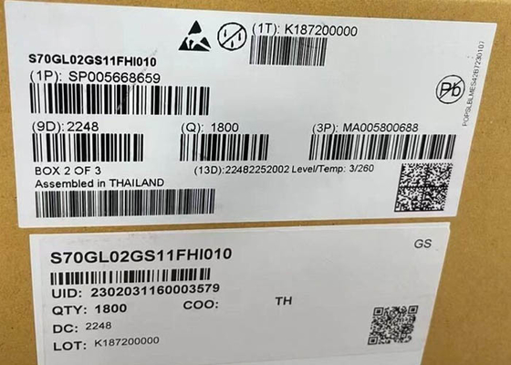 Чип памяти IC S70GL02GS11FHI010 2Gbit Параллельная NOR Флэш-память Чип BGA-64