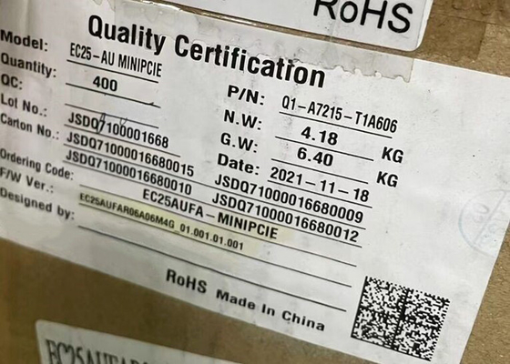 Модуль беспроводной связи EC25AUFA-MINIPCIE с низкой мощностью 50 Мбит/с Модуль Mini PCIe LTE Cat 4