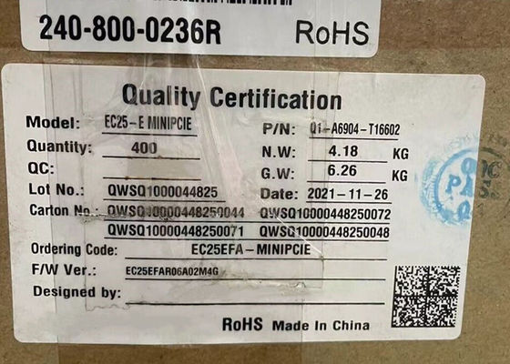 Модуль беспроводной связи EC25EFA-MINIPCIE-S Серия EC25 Модуль Mini PCIe LTE Cat 4