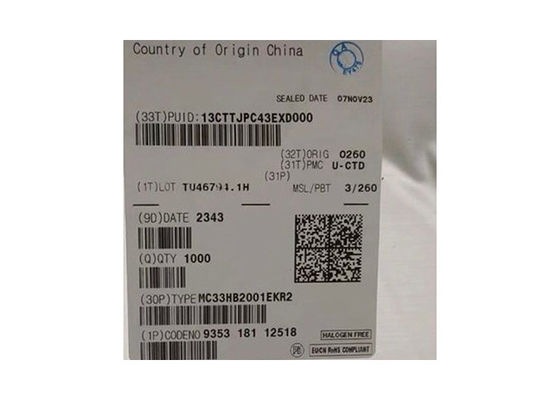 Чип интегральной схемы MC33HB2001EKR2 10A Двигатель двигателя постоянного тока