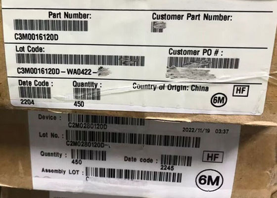 Чип интегральной схемы C2M0280120D 1200V Кремниевой карбидный MOSFET транзисторы TO-247-3