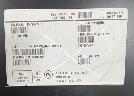 MAX96707GTG Integrated Circuit Chip 14-битный сериализатор GMSL с коаксиальным/STP кабельным приводом