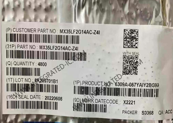 MX35LF2G14AC-Z4I Память IC Чип 2Gbit Серийная NAND Флэш-память IC 3V Серийная NAND-память