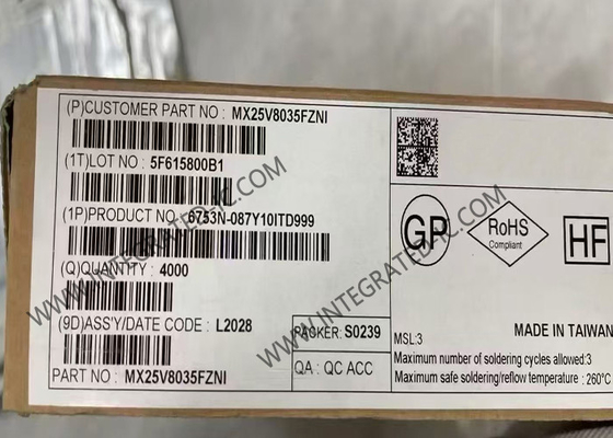 MX25V8035FZNI Память IC Чип 2.3V до 3.6V 8 Mbit NOR Флэш-память WSON-8