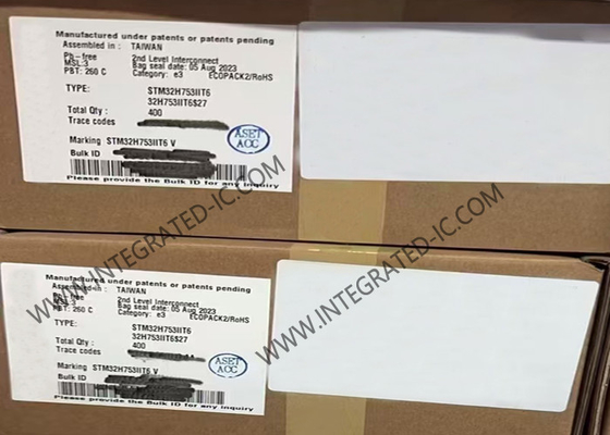 2MB микроконтроллер IC 176-LQFP Одно-ядра 480MHz ВСПЫШКИ STM32H753IIT6