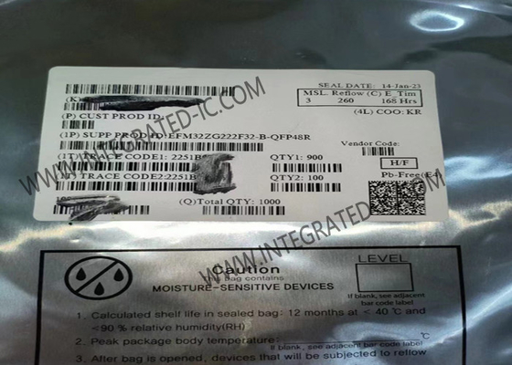 EFM32ZG222F32-B-QFP48R Микроконтроллер MCU EFM32 Zero Gecko 32-битные микроконтроллеры