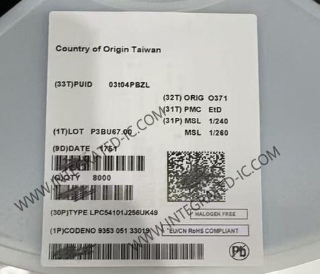 LPC54101J256UK49 Микроконтроллер MCU 100MHz 32-битные одноядерные микроконтроллеры