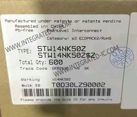STW14NK50Z интегральный микросхема чип 500V SuperMESHTM N-Channel MOSFET транзисторы