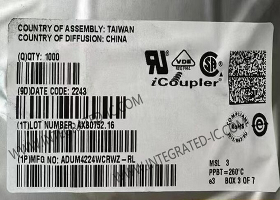 ADUM4224WCRWZ Чип интегральной схемы 5kVrms Изолированные высокоточные драйверы полумостовых ворот