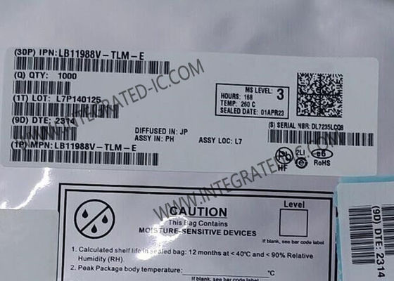 LB11988V Интегрированная схема Чип Вентилятор Двигатель 1.3A Монолитное цифровое IC