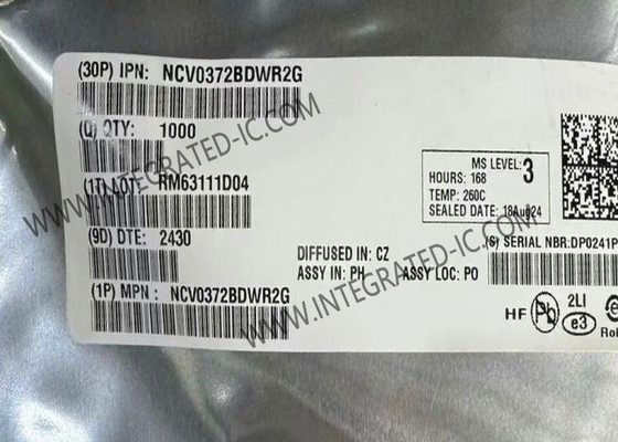 NCV0372BDWR2G Чип интегральной схемы с двойным каналом 0V до 14V 1,4MHz операционные усилители