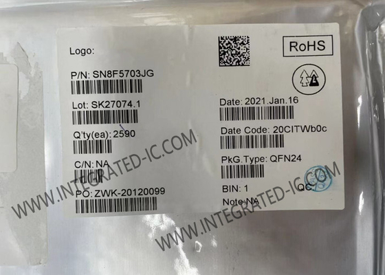 SN8F5703JG Микроконтроллер MCU 8MHz 8051-базированный микроконтроллер IC QFN-24