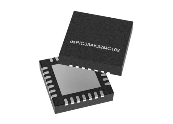 DSPIC33AK32MC102-I/M7 Микроконтроллер MCU 32-битный DSC VQFN-28 Контроллеры цифрового сигнала