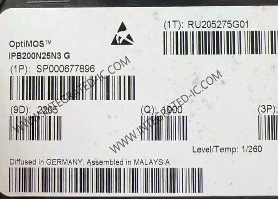 Комплексный микросхема IPB200N25N3G 250V OptiMOSTM N-Channel Power MOSFET транзистор