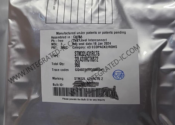 STM32L431RCT6 Микроконтроллер MCU 80MHz 32-битный одноядерный микроконтроллер IC LQFP64