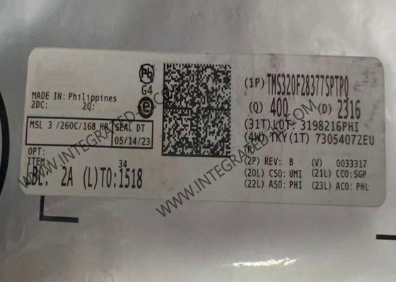 Микроконтроллер MCU TMS320F28377SPTPQ Автомобильная функциональная безопасность 32-битный одноядерный 200MHz 1MB микроконтроллер