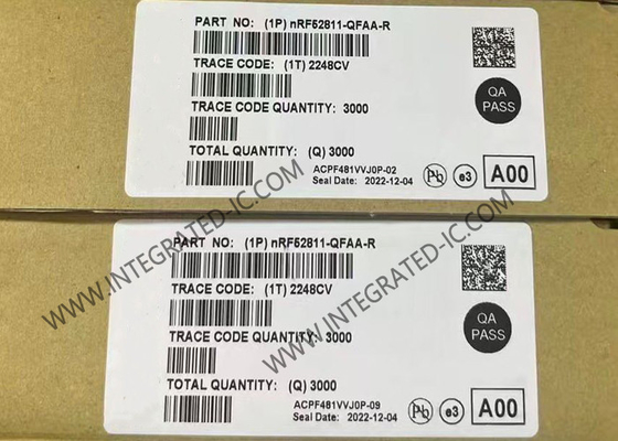 NRF52811-QFAA-R BT IC 2.4GHz Низкая энергия BT 5.4 SoC QFN48 BT 5.4 Система на чипе