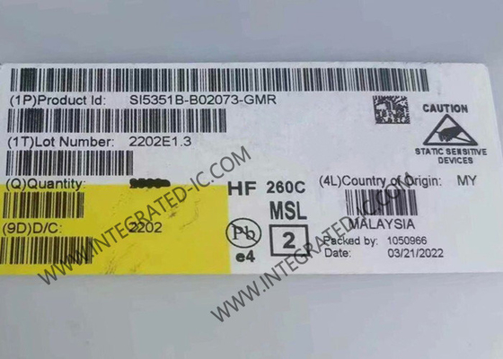 SI5351B-B02073-GMR интегральный микросхема чип 200MHz LVCMOS 8 выходной генератор 20-VFQFN