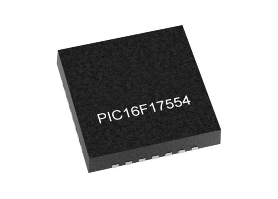 Микроконтроллер PIC16F17554T-I/STX MCU 32 МГц, низкое энергопотребление, 8-битные микроконтроллеры PIC, VQFN28