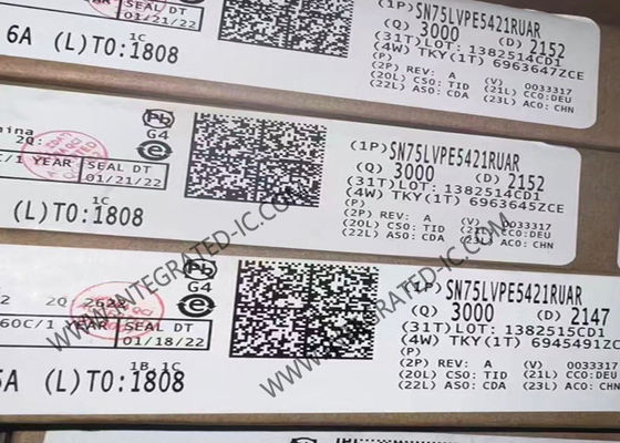 SN75LVPE5412RUAR Интегральная схема чипа PCIe 5.0 32 Гбит/с 4-канальный линейный редрайвер