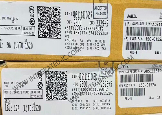 Чип интегральной схемы ADS1118IDGSR низкомощный 16-битный аналогово-цифровой конвертер