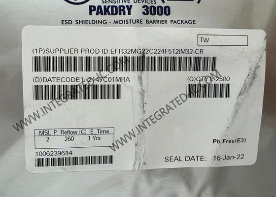 Модуль беспроводной связи EFR32MG22C224F512IM32-C 106.7dBm RF-передатчик IC 32-VFQFN
