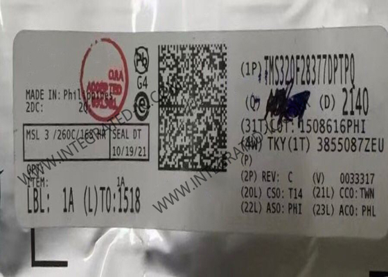 Микроконтроллер MCU TMS320F28377DPTPQ Автомобильный микроконтроллер IC 32-битный двойной ядра 200MHz 1MB FLASH