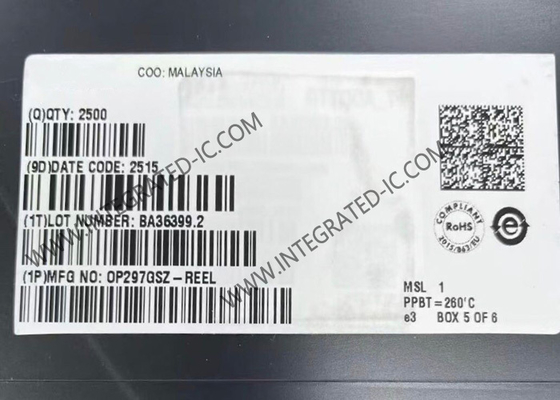 OP297GSZ Комплексный микросхема с низким предубеждением тока с высокой точностью двойного канала операционный усилитель