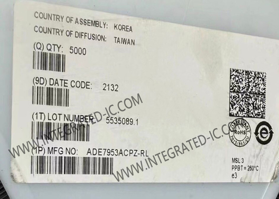 ADE7953ACPZ Integrated Circuit Chip Single Phase Multifunction Metering IC с нейтральным измерением тока