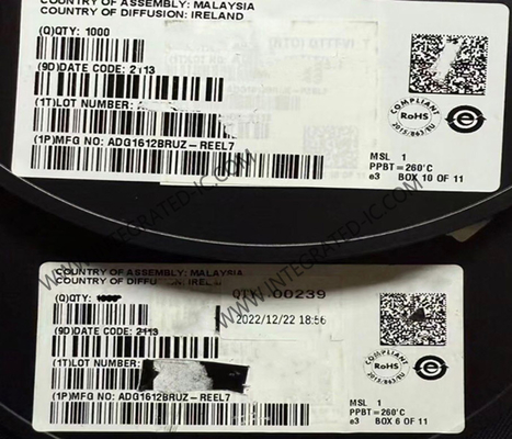 ADG1612BRUZ интегральные микросхемы 1 Ω Quad однопольные/однопробные коммутаторы