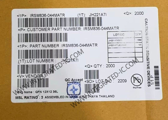 IRSM836-044MA Автомобильные IGBT модули 250В CIPOS Nano Трехфазный интеллектуальный силовой модуль