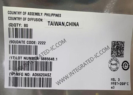 AD6620ASZ Интегральная микросхема 65MSPS Цифровой процессор принимаемого сигнала