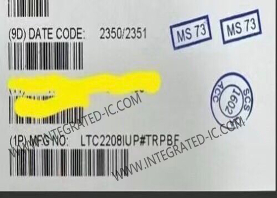 LTC2208IUP интегральный микросхема 14 бит ADC 130Msps Аналоговый к цифровому преобразователю QFN64