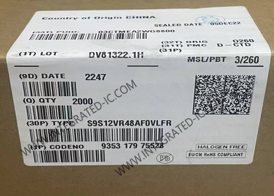 S9S12VR48AF0VLFR Микроконтроллер MCU 16-битный 25MHz S12 MagniV Микроконтроллер IC 48-LQFP