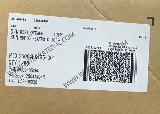 Микроконтроллер R5F100FEAFP MCU 32 МГц RL78/G13 Микроконтроллер IC 16-разрядный MCU LQFP44