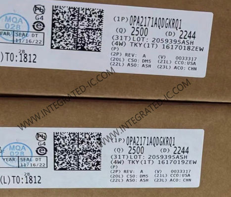 OPA2171AQDGKRQ1 Интегральная схема чипа для автомобилей, двойной 36 В, 3 МГц, маломощный операционный усилитель