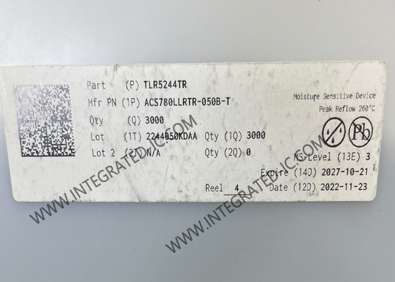 Сенсорный IC ACS780LLRTR-050B-T Сенсор тока с 200μΩ токопроводником